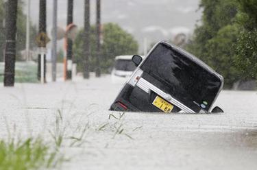 日本福岡受強降雨影響